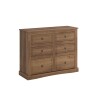 Cómoda 6 Cajones Madera Natural - Linea Mexicana Oscuro