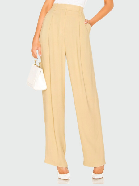 Pantalón clásico con bolsillos, Theory Amarillo