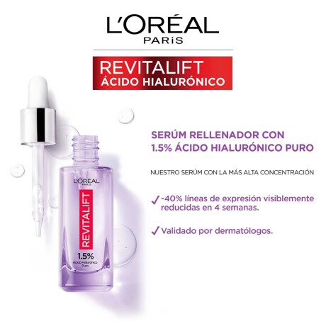 L´oréal Revitalift 1.5% Ácido Hialurónico puro serum rellenador L´oréal Revitalift 1.5% Ácido Hialurónico puro serum rellenador