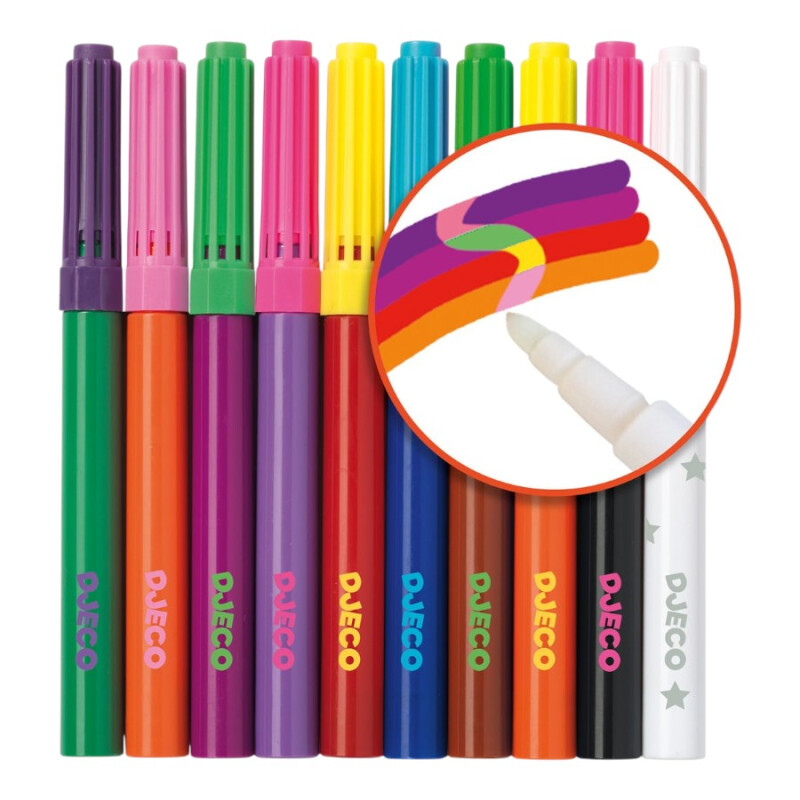 Marcadores Mágicos Djeco x10 +3 Años Marcadores Mágicos Djeco x10 +3 Años