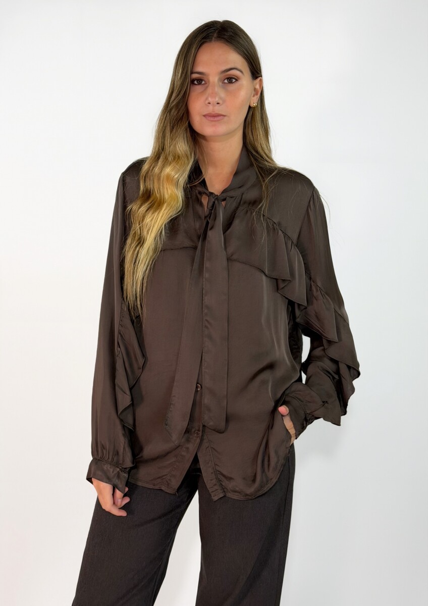 CAMISA LANTANA - CHOCOLATE 