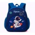 Mochila Escolar Reforzada 33x24cm 2 Bolsillos Astronauta Color Azul
