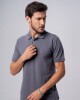Remera polo basica Gris oscuro