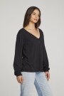 COTTON JERSEY KARA LONG SLEEVE Negro