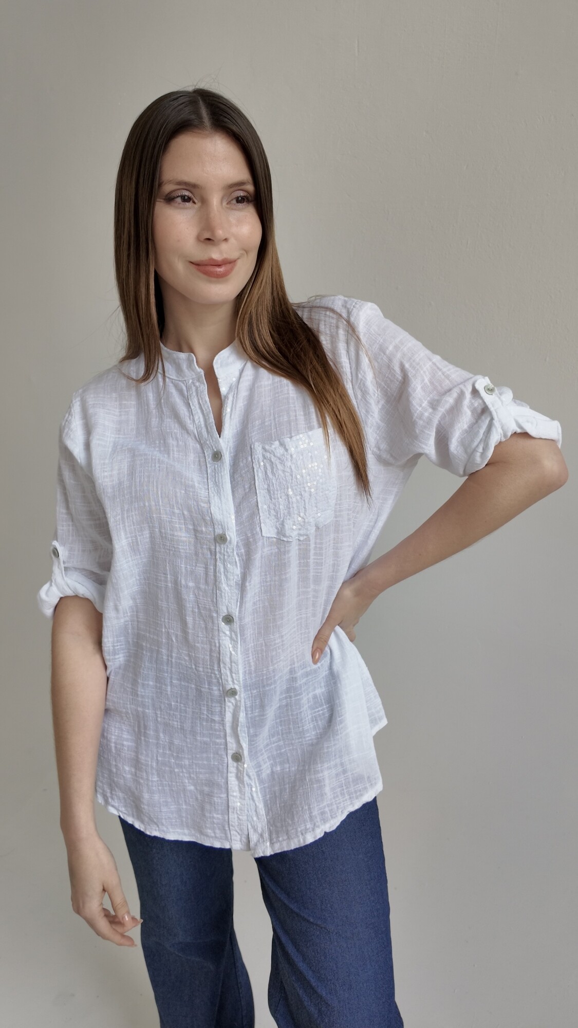 Camisa Singapur Blanco