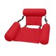 Silla Hamaca Inflable Piscina 100 X 120 Cm Rojo