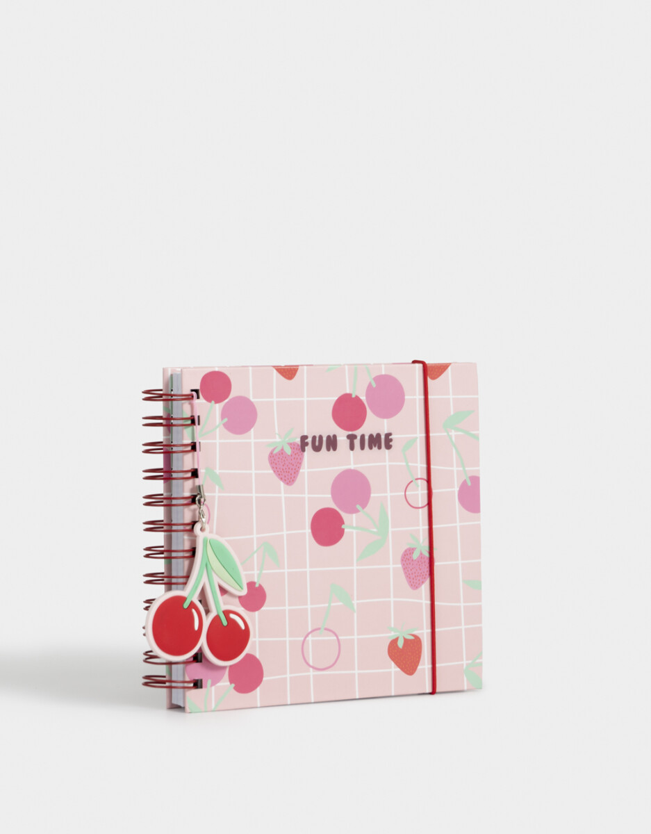 Cuaderno Tapa Dura Con Colgante Cherry 