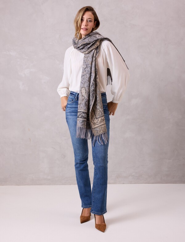 Bufandon Arabescos GRIS/MULTI