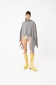 PONCHO TEJIDO Gris