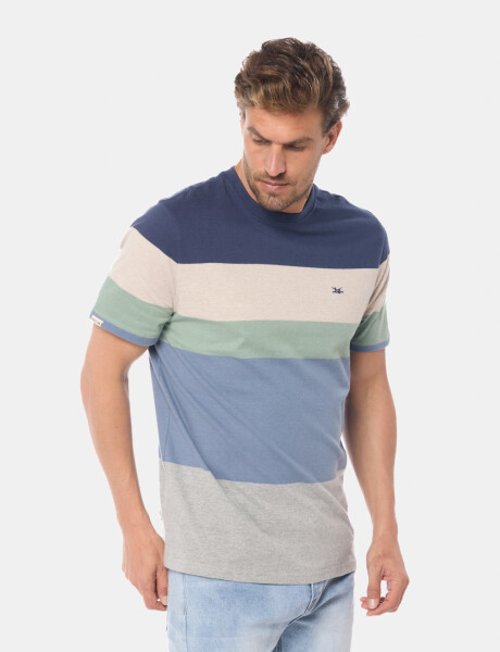 REMERA RAYADA Gris