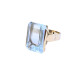 Anillo 18 k con aguamarina Anillo 18 k con aguamarina