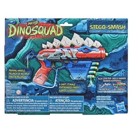 Pistola Lanzador de Dardos Nerf Dinosquad Stego-smash 001