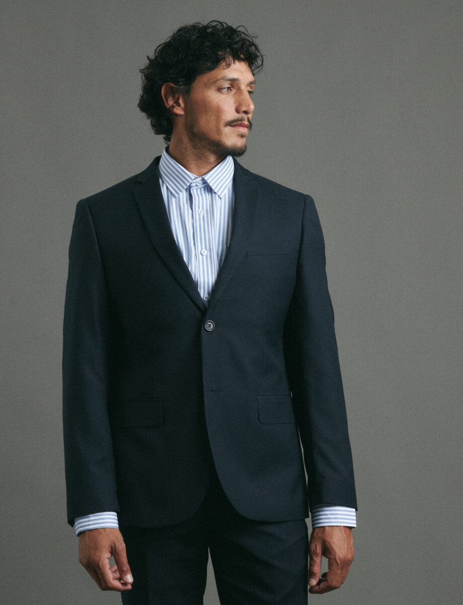 110262 SACO HARRINGTON LABEL Azul Oscuro