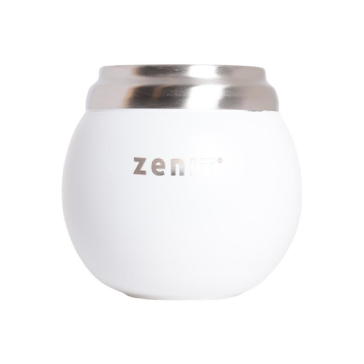 Mate Zenit con Tapa Acero Inoxidable 120ML - BLANCO 