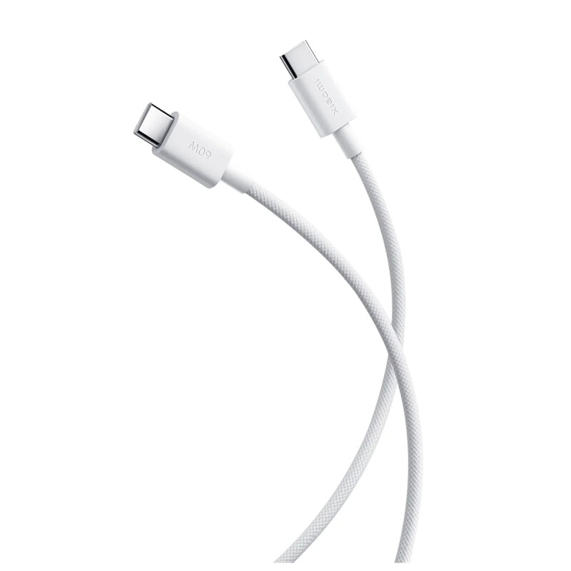Cable de Datos original Xiaomi USB-C a USB-C 1m 3A Blanco Cable de Datos original Xiaomi USB-C a USB-C 1m 3A Blanco