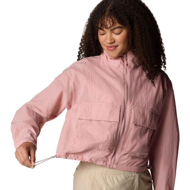 Campera Paracutie Cropped Cargo Mujer Eraser Pink