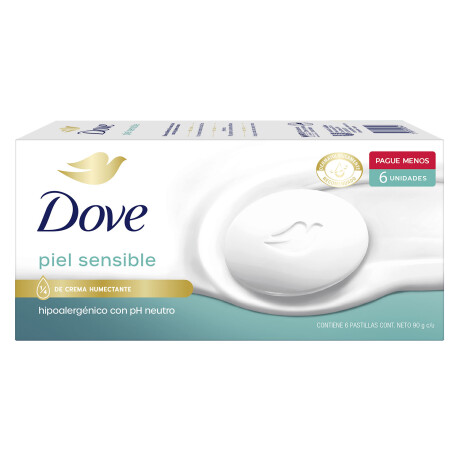 Pack Jabón Dove pH Neutro 6 Unidades Pack Jabón Dove pH Neutro 6 Unidades