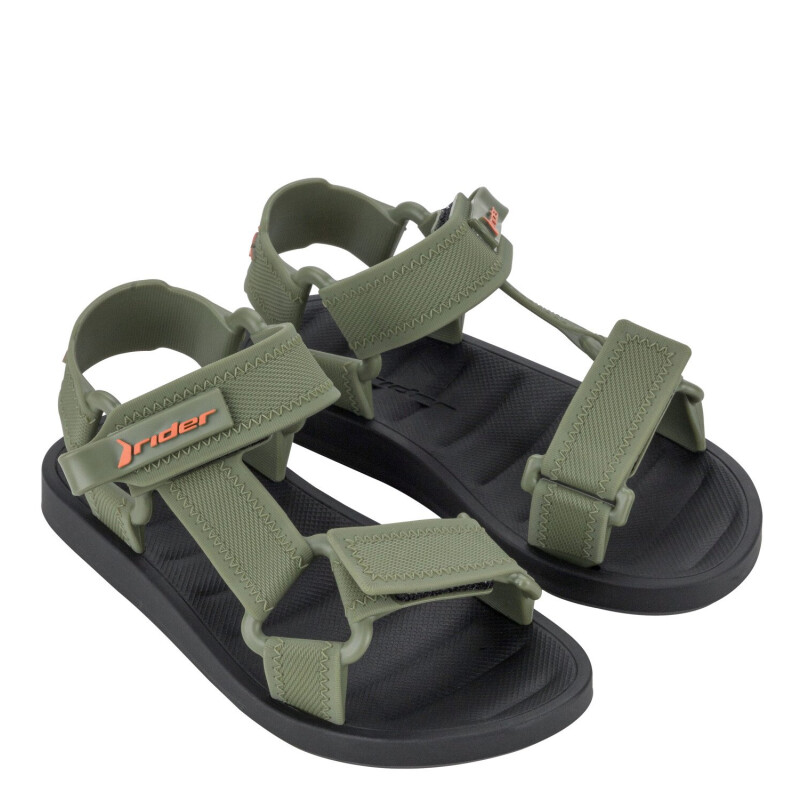Sandalias Infantiles Rider Free Style II Negro - Verde