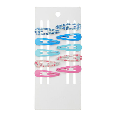 Broche sapito para cabello 8 pcs diseño 2