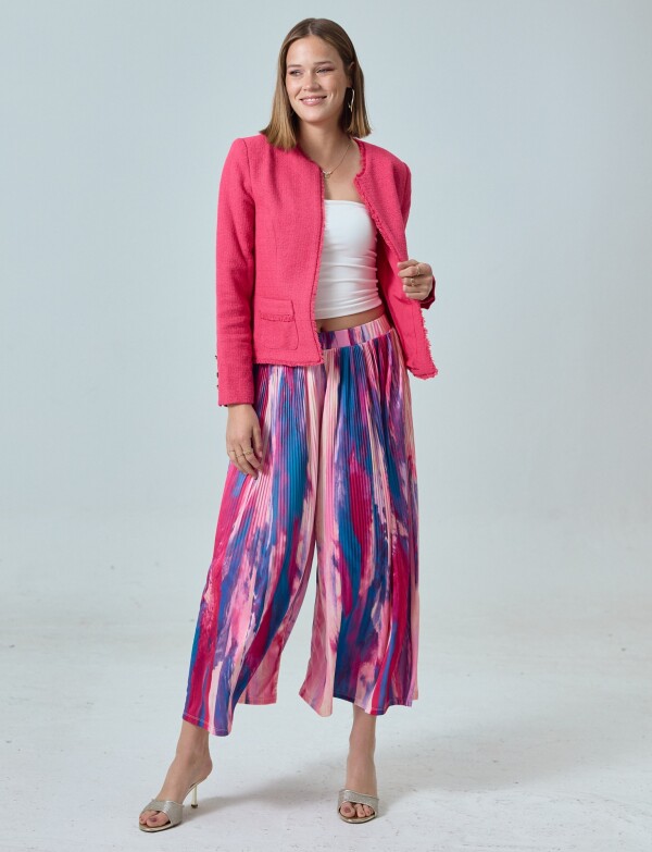 Capri Wide Leg MULTI/FUCSIA