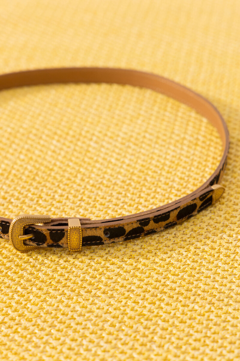CINTURON VALENCIA WILD Leopardo