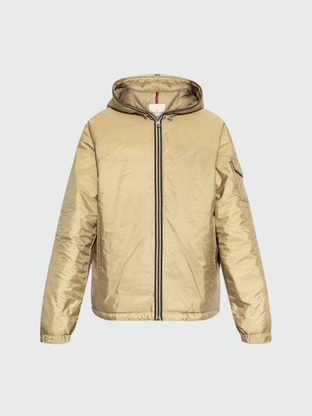 Moncler - Plumífero Corto con Capucha Evettes Beige