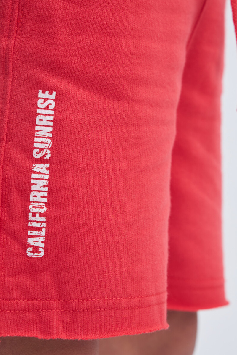 Short deportivo liviano California- Rojo