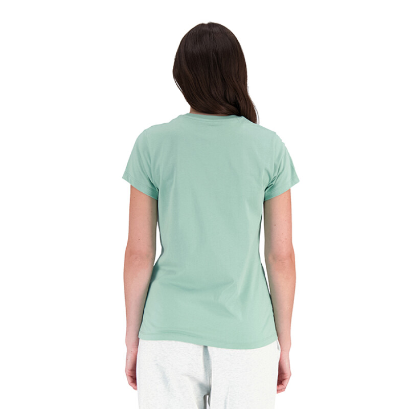 Remera New Balance Essentials de Mujer - WT31546SAE Verde Claro
