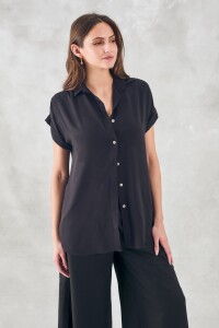 Blusa Manga Entera Negro