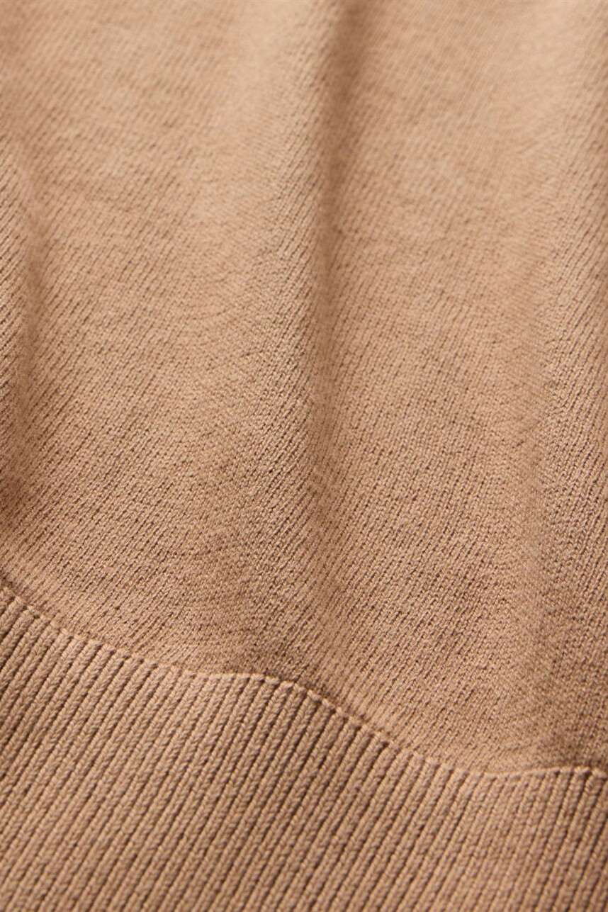 Buzo Algodòn Escote V Hombre Camel Hair