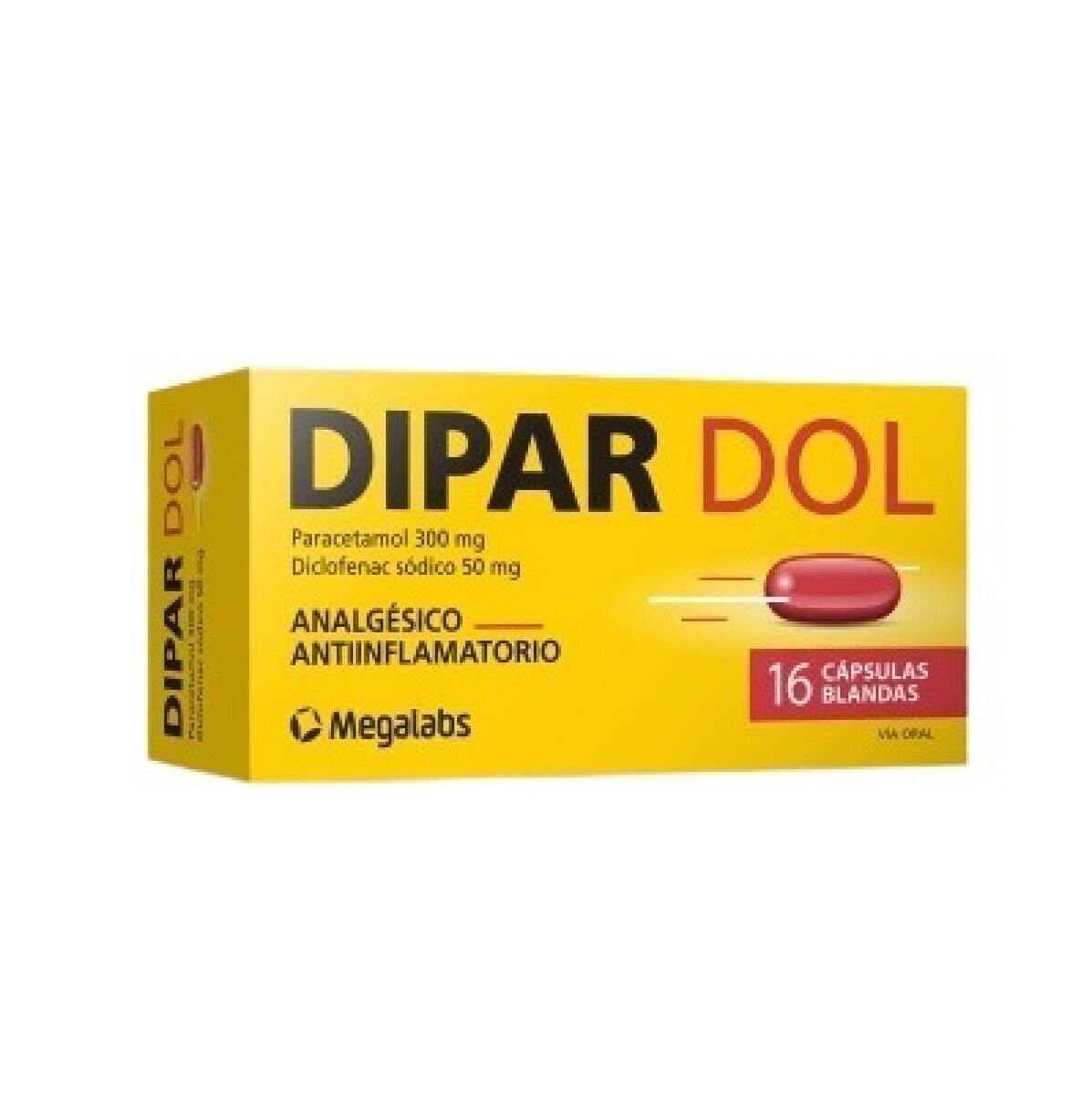 Dipardol Cápsula Blanda 16 Cápsulas 