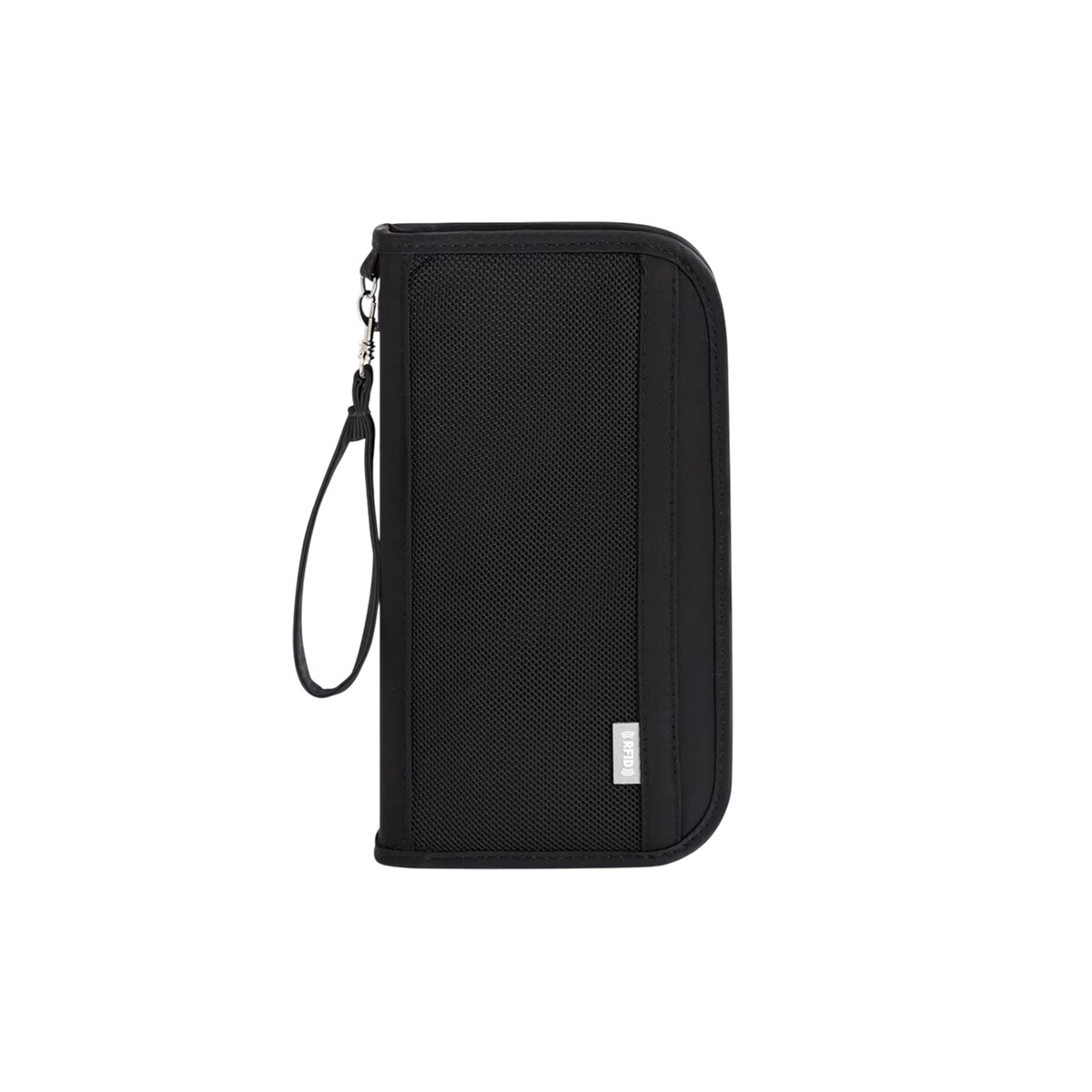 Portadocumentos para viaje con cierre 24x2x12cm - Negro 