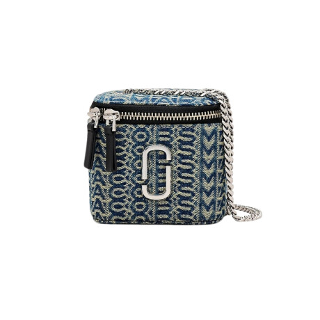 MARC JACOBS - THE MONOGRAM DENIM J MARC MINI VANITY BAG Alta Automática