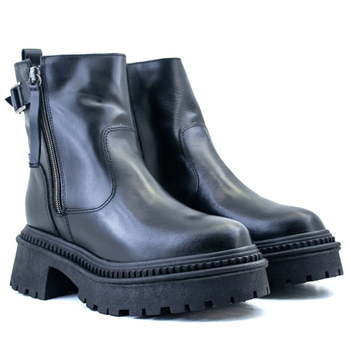 Bota Country con Hebilla de Mujer - C246 - Negro 