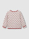 Sudadera Con Acolchada Blanco Roto
