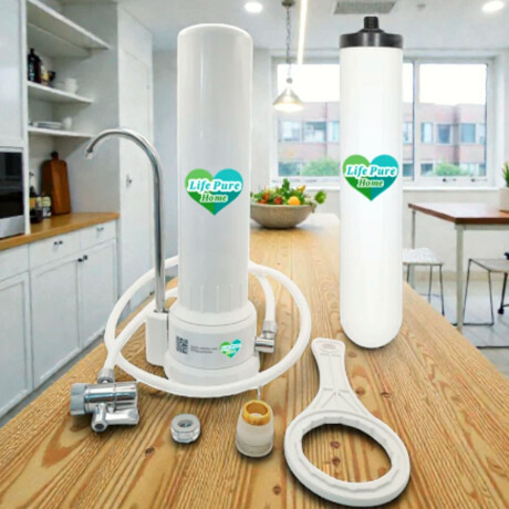 PURIFICADOR S/ MESADA BLANCO FILTRO CERÁMICA Y CARBÓN. ++ N/a