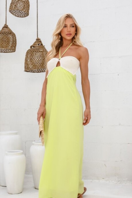 Vestido Ana Laura Verde Lima