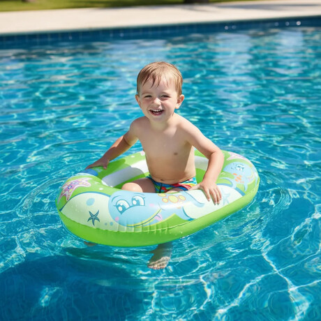 Bote Inflable Infantil Con Cuerda Marca Bestway Calidad Hts Verde