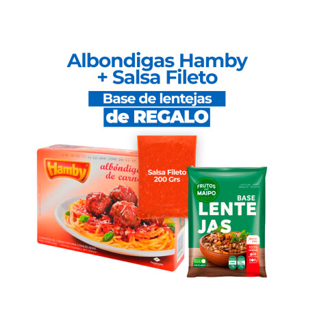 Lentejas Maipo 500 Grs + Albondigas Hamby X 12 Unids +salsa De Regalo Lentejas Maipo 500 Grs + Albondigas Hamby X 12 Unids +salsa De Regalo