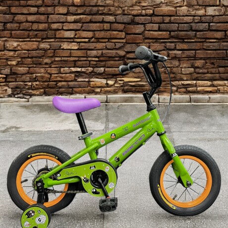 Bicicleta Baccio Bambino rodado 12 con rueditas VERDE