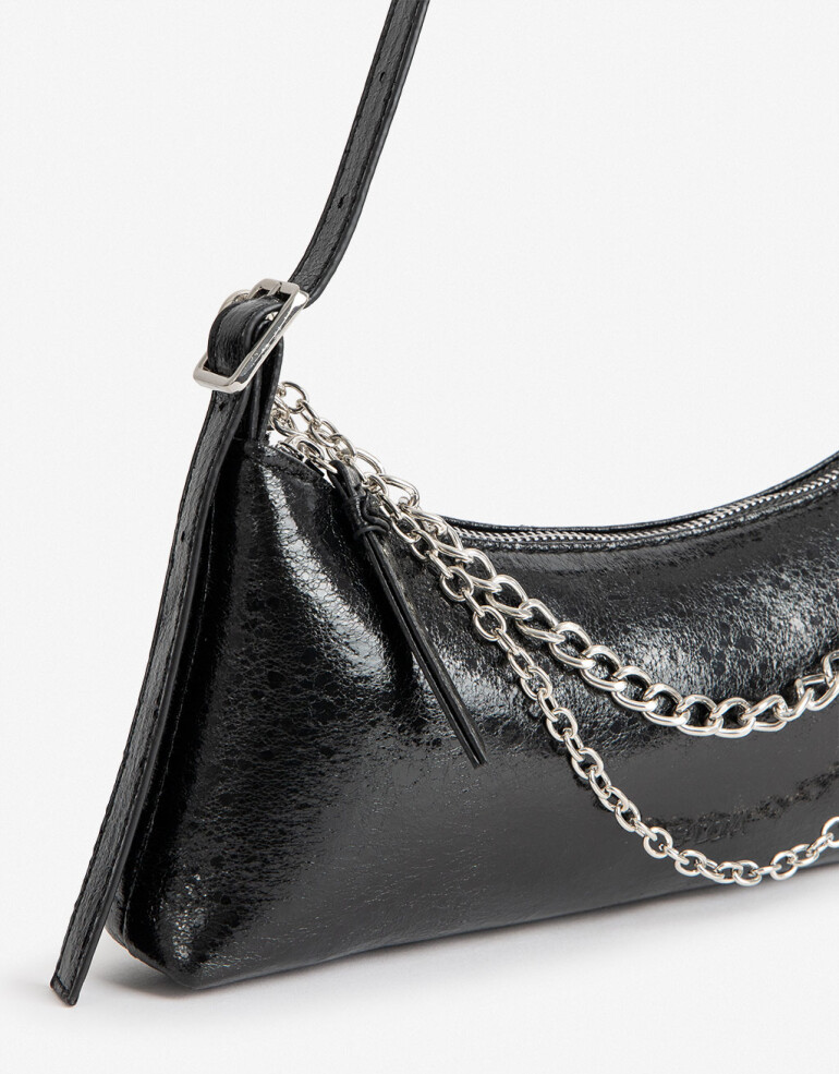 City Cartera City Cadenas - Negro