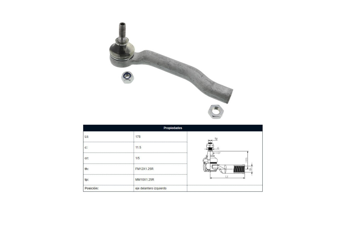 Puntero Nissan March/Versa/Note 11-25 Izq Puntero Nissan March/Versa/Note 11-25 Izq