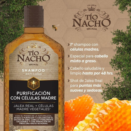 Pack Shampoo + Acondicionador Tio Nacho 415ml PURIFICACIÓN CÉLULAS MADRE