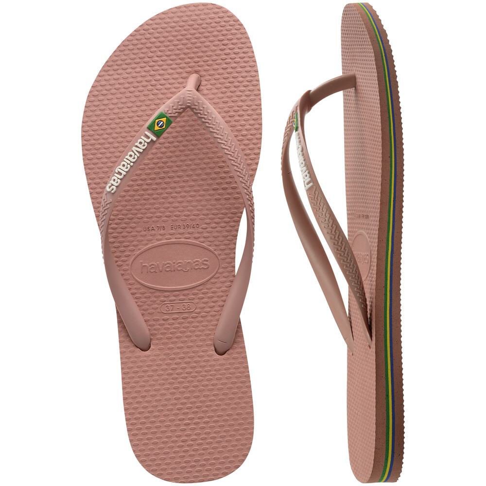 Sandalias Havaianas Slim Brasil Mujer Crocus Rose