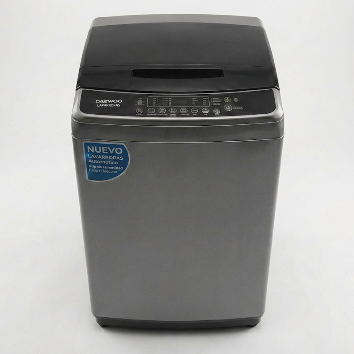 Lavarropas Daewoo Carga Superior | Display Digital | Capacidad 7kg | Color gris 