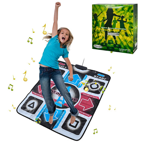 Alfombra De Baile Para Tv Pc Juego Precargado Musical Niños Color Negro