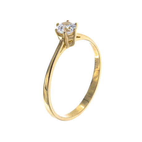 Anillo de oro 9 ktes, SOLITARIO. Anillo de oro 9 ktes, SOLITARIO.