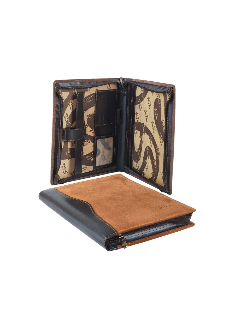 Dosier de Lujo: Cuero Pecarí Genuino Combinado - Oxido 