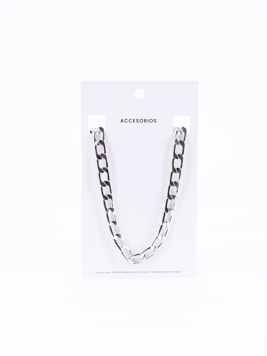 COLLAR ESLABON - PLATEADO 