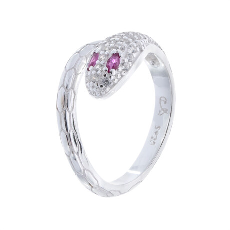 Anillo de plata 925 con circonias, VIBORA. Anillo de plata 925 con circonias, VIBORA.